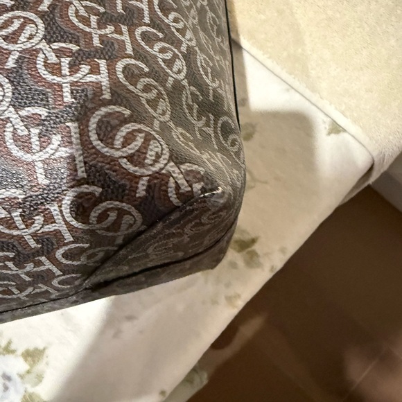 Coach City Tote Navy monogram leather, and coated canvas EUC CF342 - Picture 13 of 16